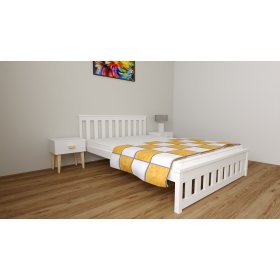 Wooden bed Ada 200 x 120 cm - white