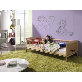 Children's bed Junior - 160x70 cm - natural, Ourbaby®