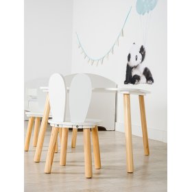 Ourbaby - Children's table and chairs with rabbit ears, SENDA