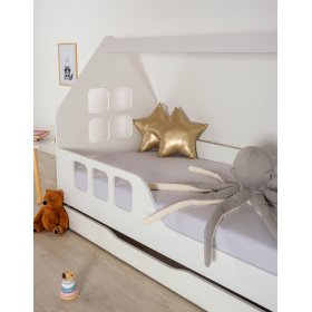 House bed Woody 160 x 80 cm - white