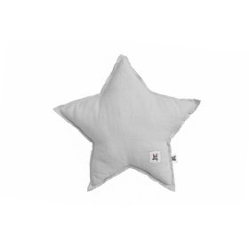 Linen pillow Star - gray, Bellamy