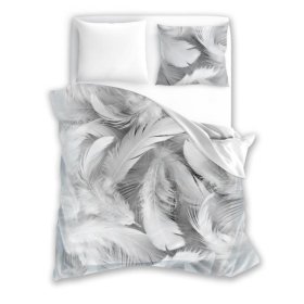 Cotton bedding Feather 140x200 cm + 70x90 cm