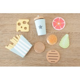 Wooden food - cutting - French fries meal set, Ourbaby®