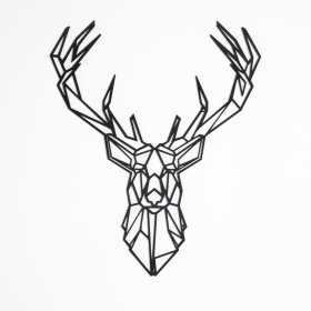 Wooden geometric painting - Deer 2 - different colors, Elka Design