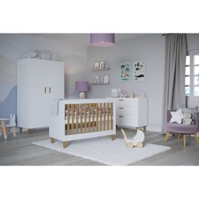 Baby cot KUBI 120 x 60 cm - white, All Meble