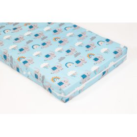 Mattress with a pattern - blue elephant, Ourbaby®