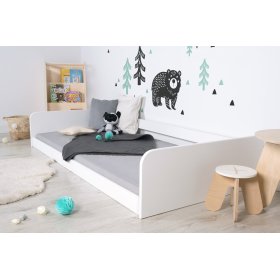 Montessori wooden bed Sia - white, Ourbaby®