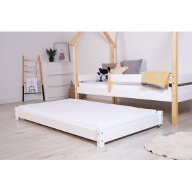 Pull-out extra bed Vario with foam mattress - white, Litdrew