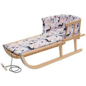 Wooden sled with padding - Deer