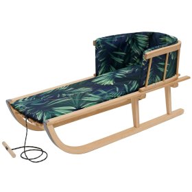 Wooden sled with padding - Tropical