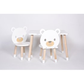 Set of table and chairs - Bear, Dekormanda